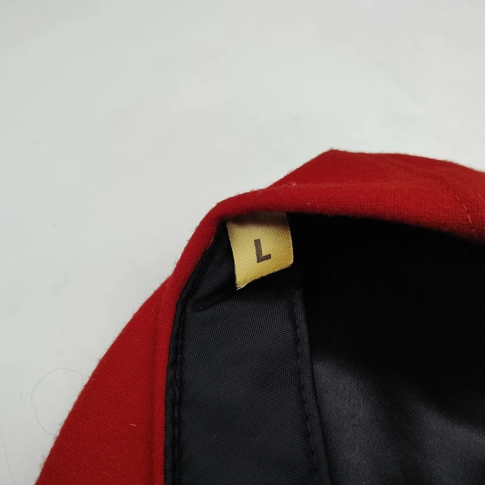Vintage Pendleton Hat Cap Red Size L Newsboy Cabbie Wool Ivy Flat Clap